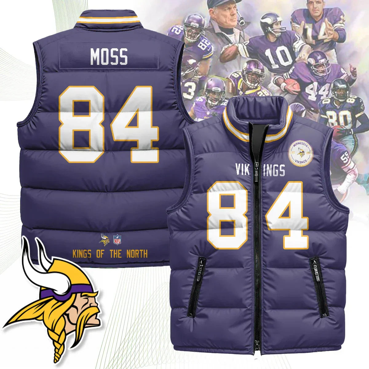 Minnesota Vikings Unisex Puffer Vest