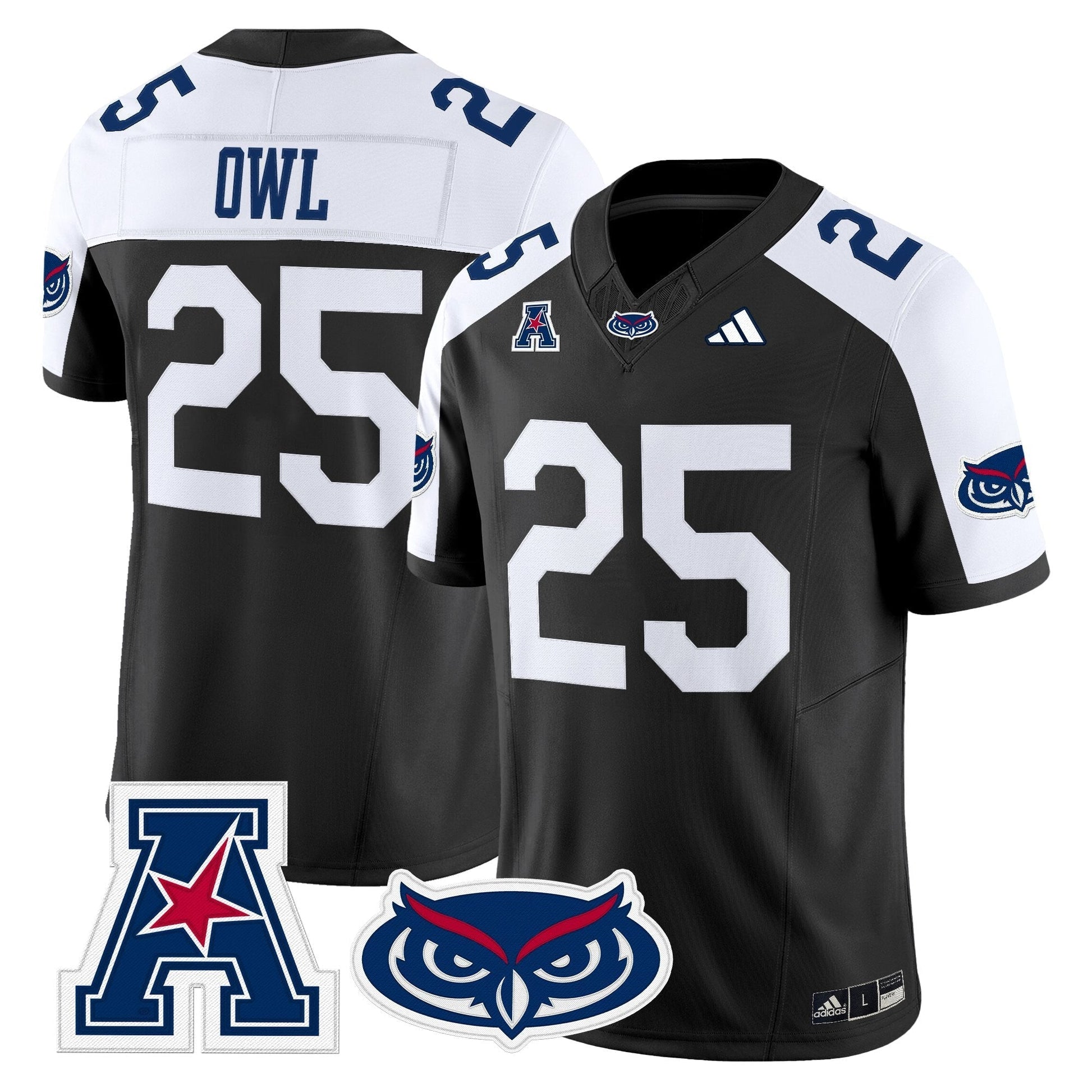 Men's Florida Atlantic Owls 2025 Vapor Limited Jersey - All Stitched