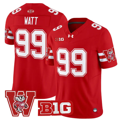 Men's Wisconsin Badgers Throwback Vapor Limited Jersey - All Stitched