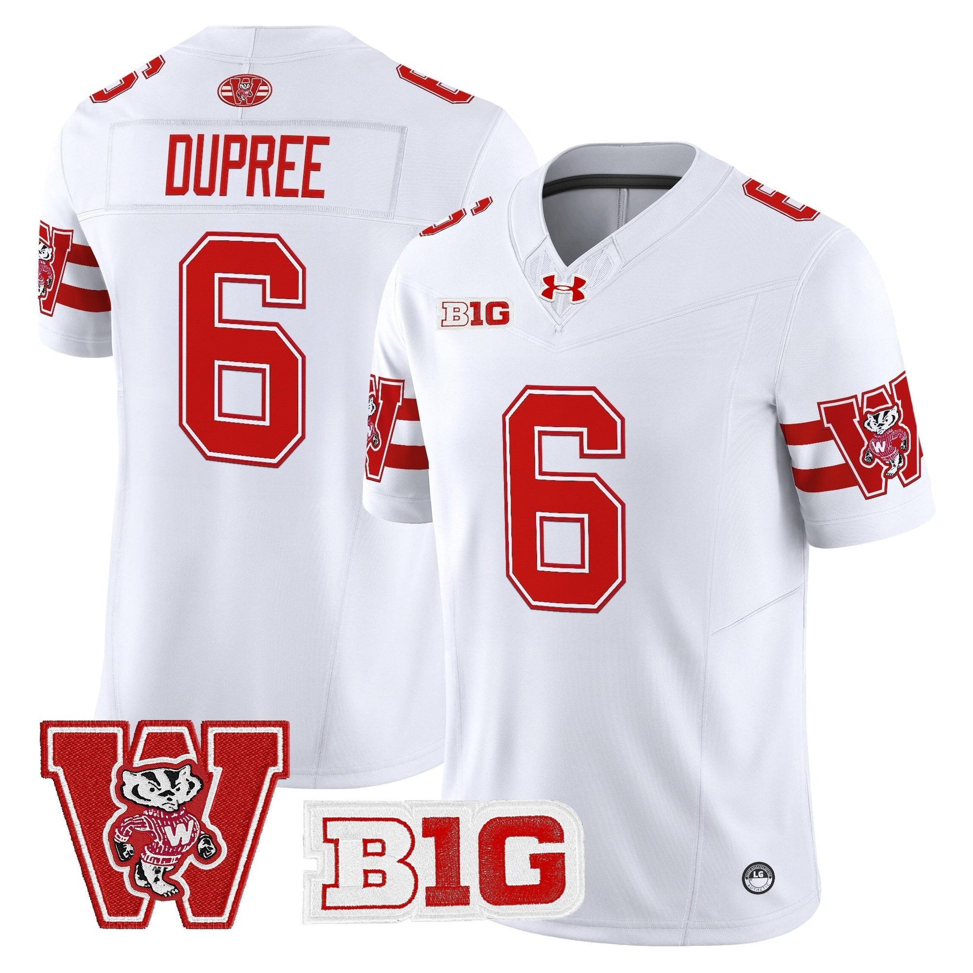 Men's Wisconsin Badgers Throwback Vapor Limited Jersey - All Stitched