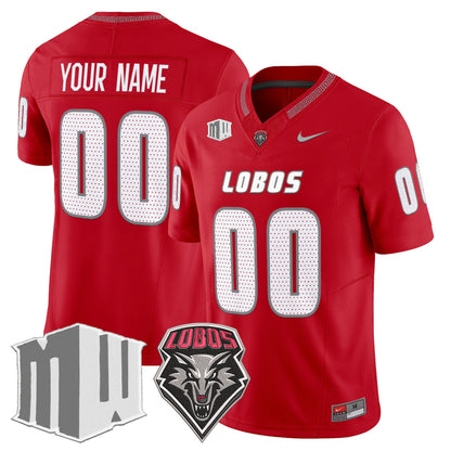 New Mexico Lobos 2025 Vapor Limited Custom Jersey - All Stitched