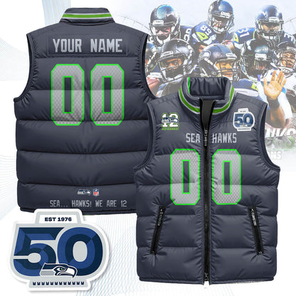 Seattle Seahawks Unisex Puffer Vest