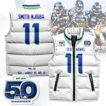 Seattle Seahawks Unisex Puffer Vest