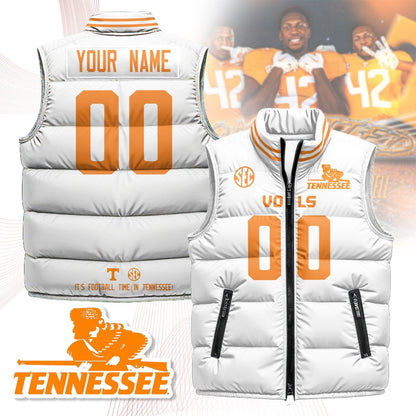 Custom Tennessee Volunteers Unisex Puffer Vest