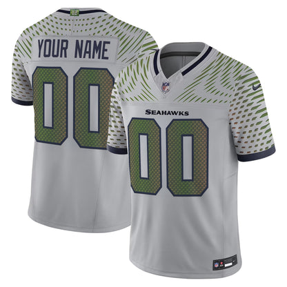 Seattle Seahawks 2025 "Rivalries" Vapor Limited Custom Jersey - All Stitched