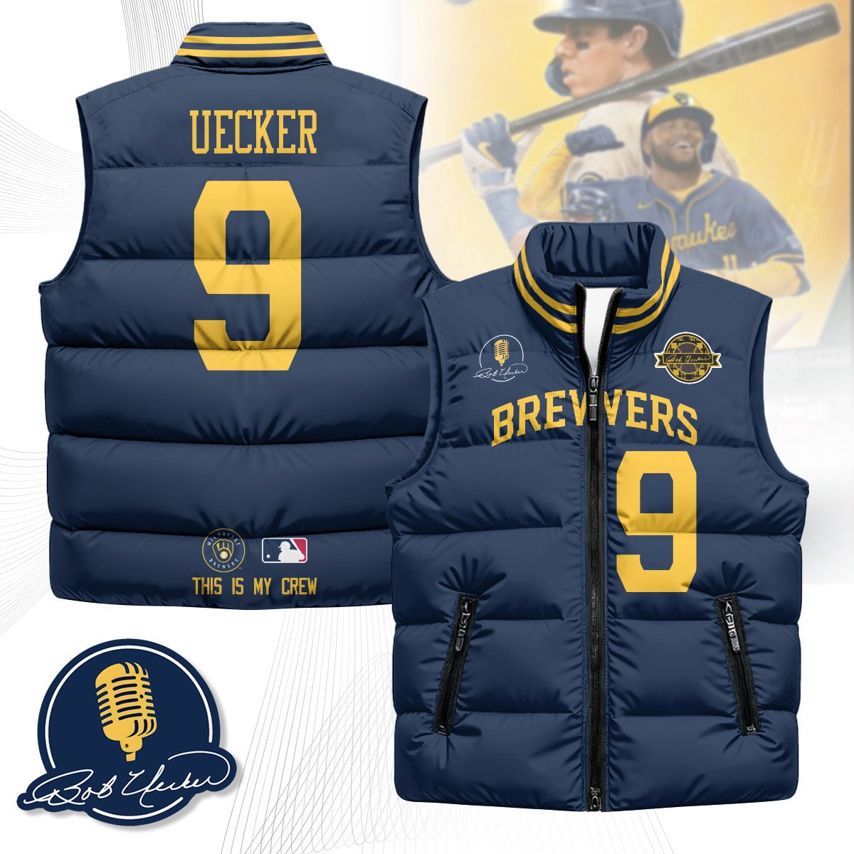 Milwaukee Brewers Unisex Puffer Vest