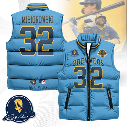 Milwaukee Brewers Unisex Puffer Vest
