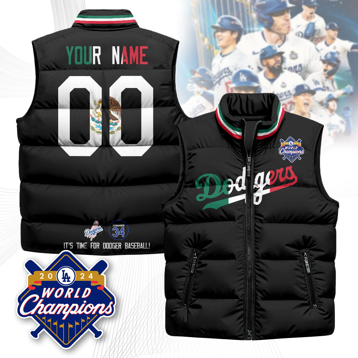 Los Angeles Dodgers Unisex Puffer Vest