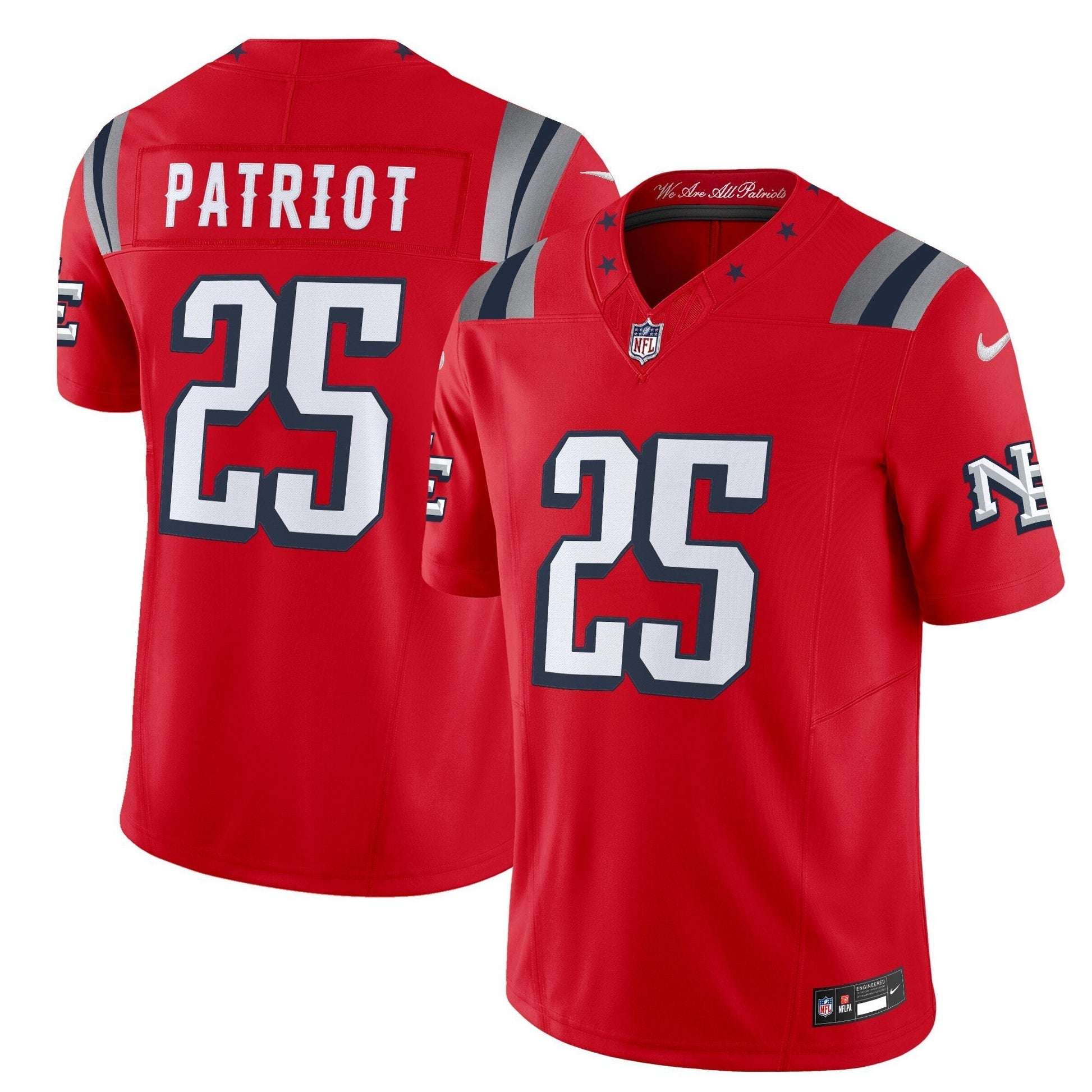 Men's New England Patriots 2025 "Rivalries" Vapor Limited Jersey - All Stitched