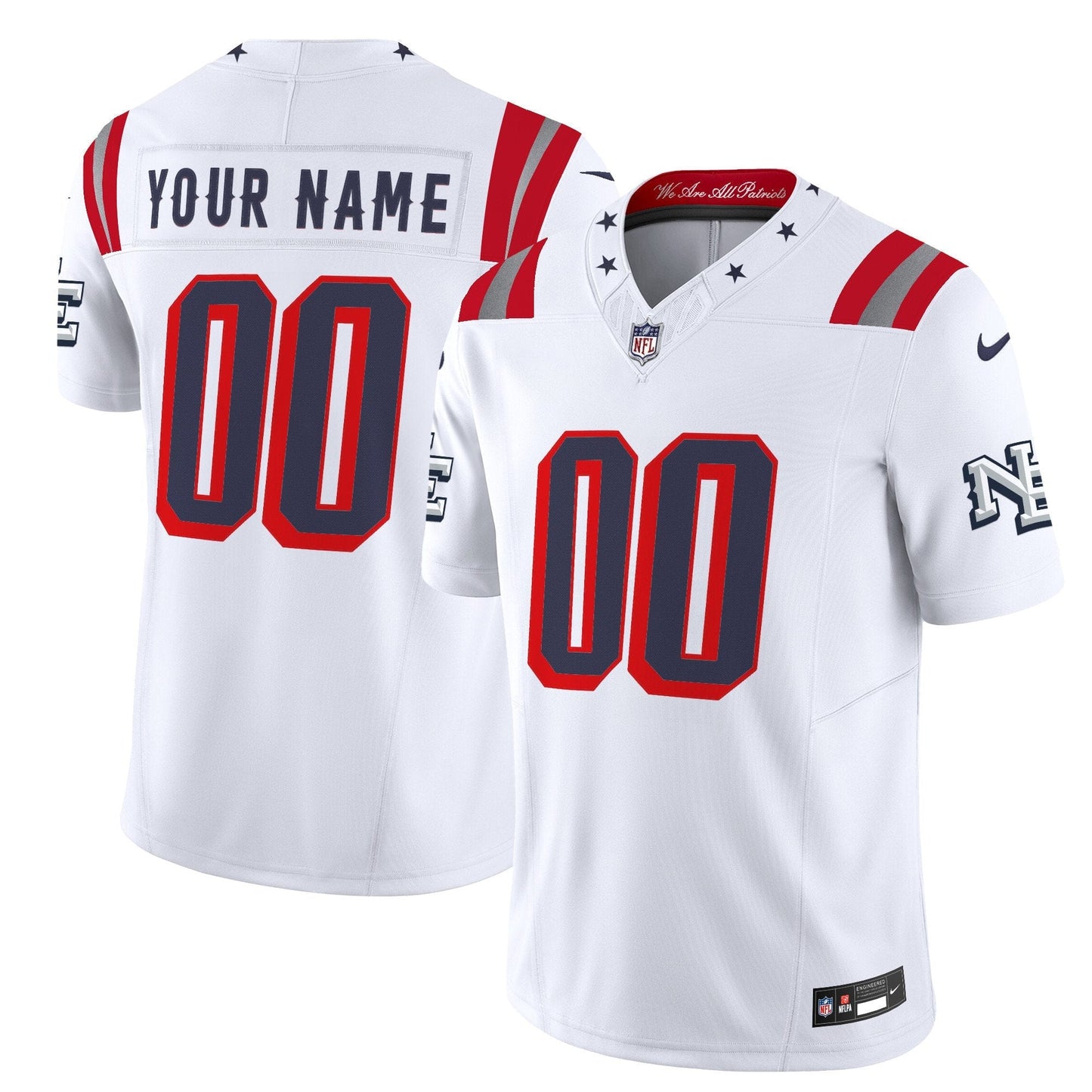 New England Patriots 2025 "Rivalries" Vapor Limited Custom Jersey - All Stitched