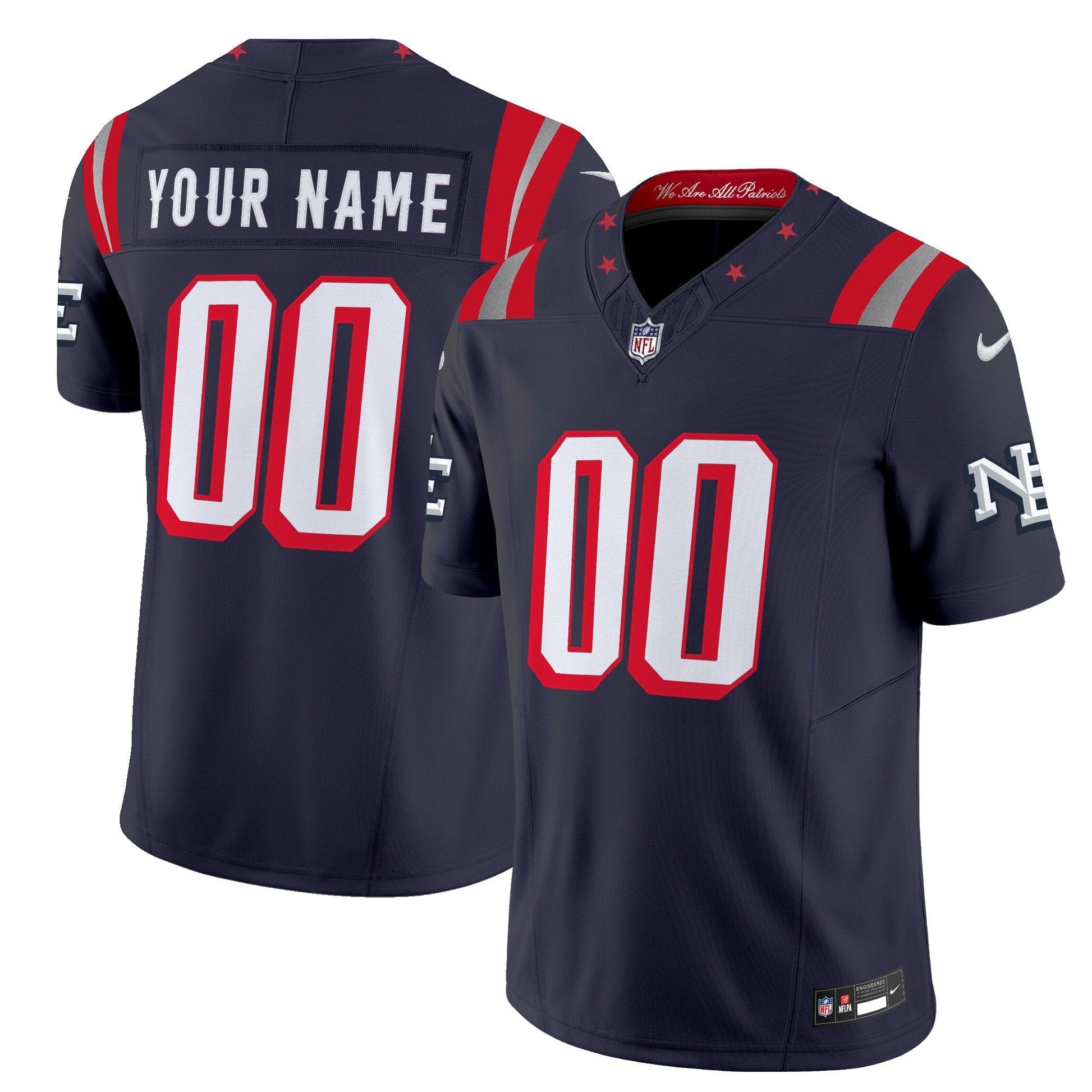 New England Patriots 2025 "Rivalries" Vapor Limited Custom Jersey - All Stitched