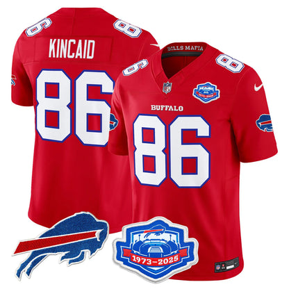 BUF 2025 Farewell Season Patch Vapor Limited Jersey - All Stitched