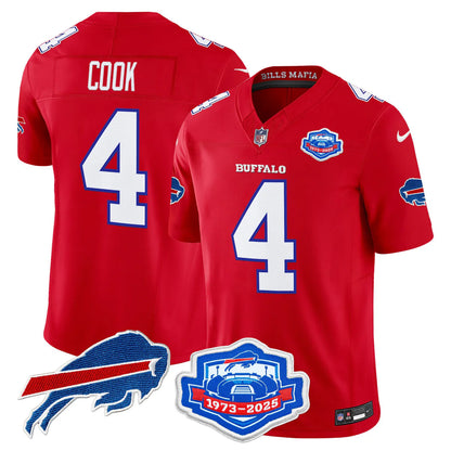 BUF 2025 Farewell Season Patch Vapor Limited Jersey - All Stitched