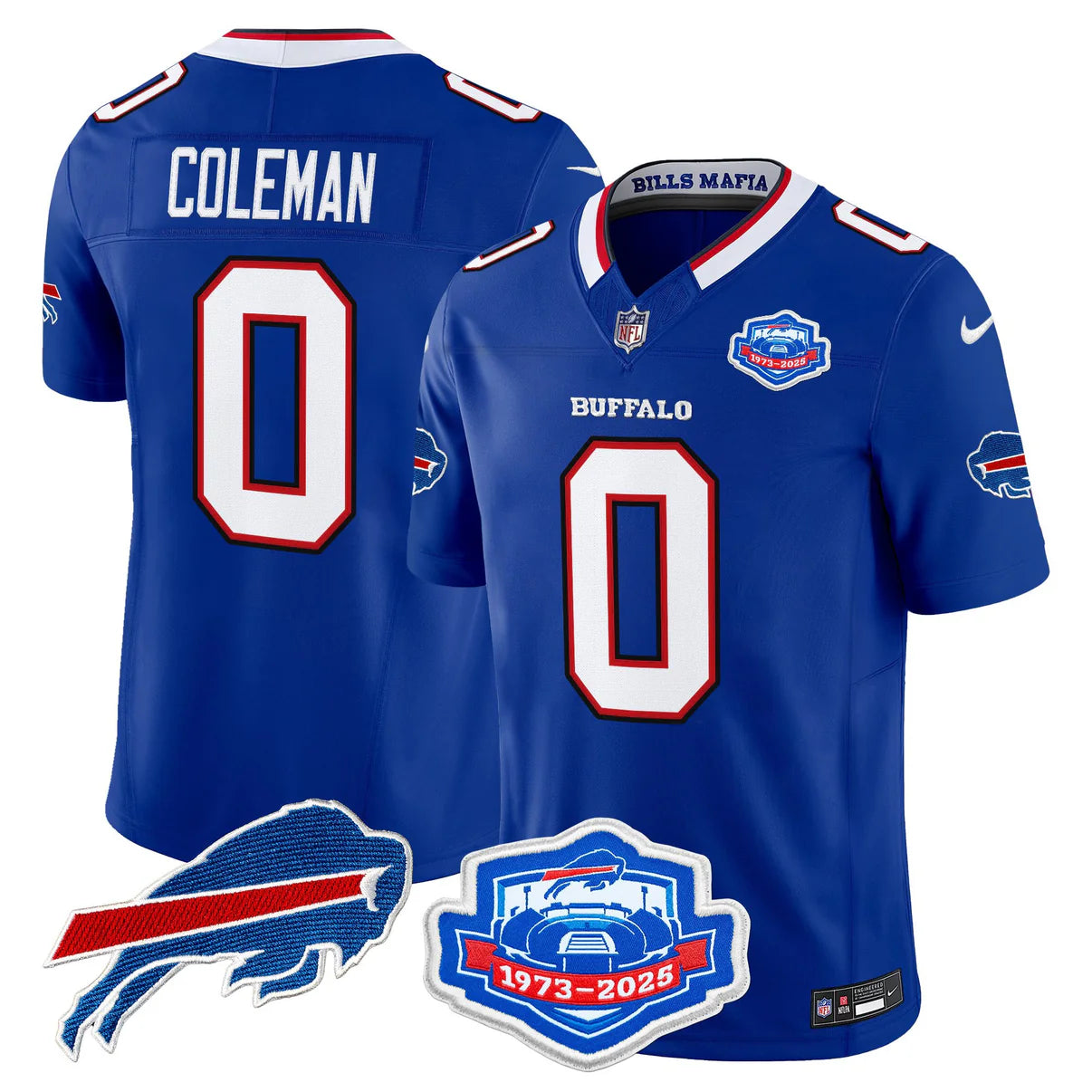 BUF 2025 Farewell Season Patch Vapor Limited Jersey - All Stitched