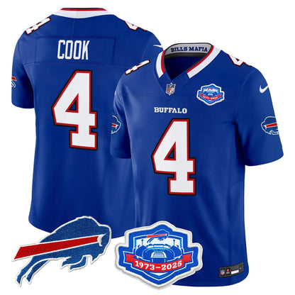 BUF 2025 Farewell Season Patch Vapor Limited Jersey - All Stitched