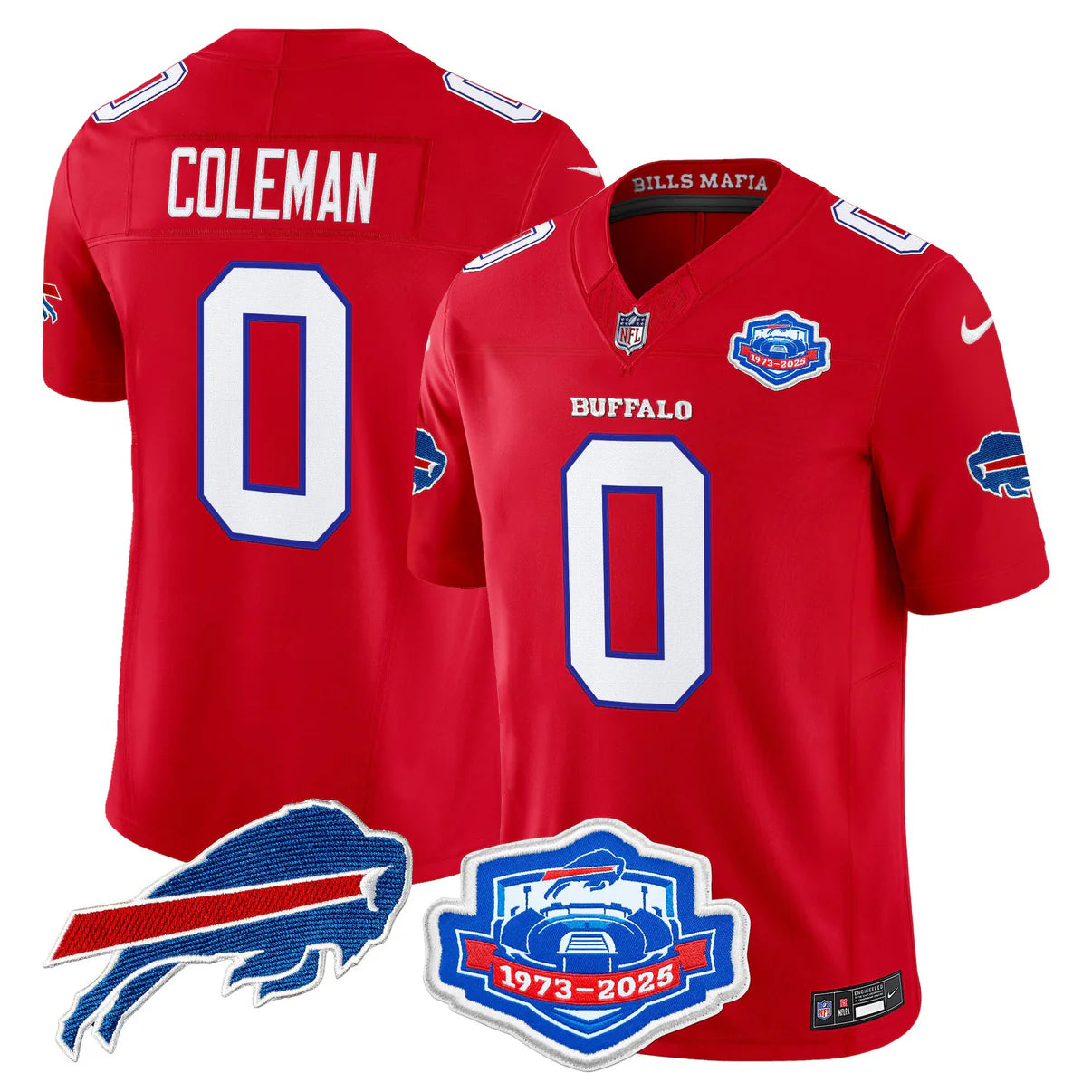 BUF 2025 Farewell Season Patch Vapor Limited Jersey - All Stitched