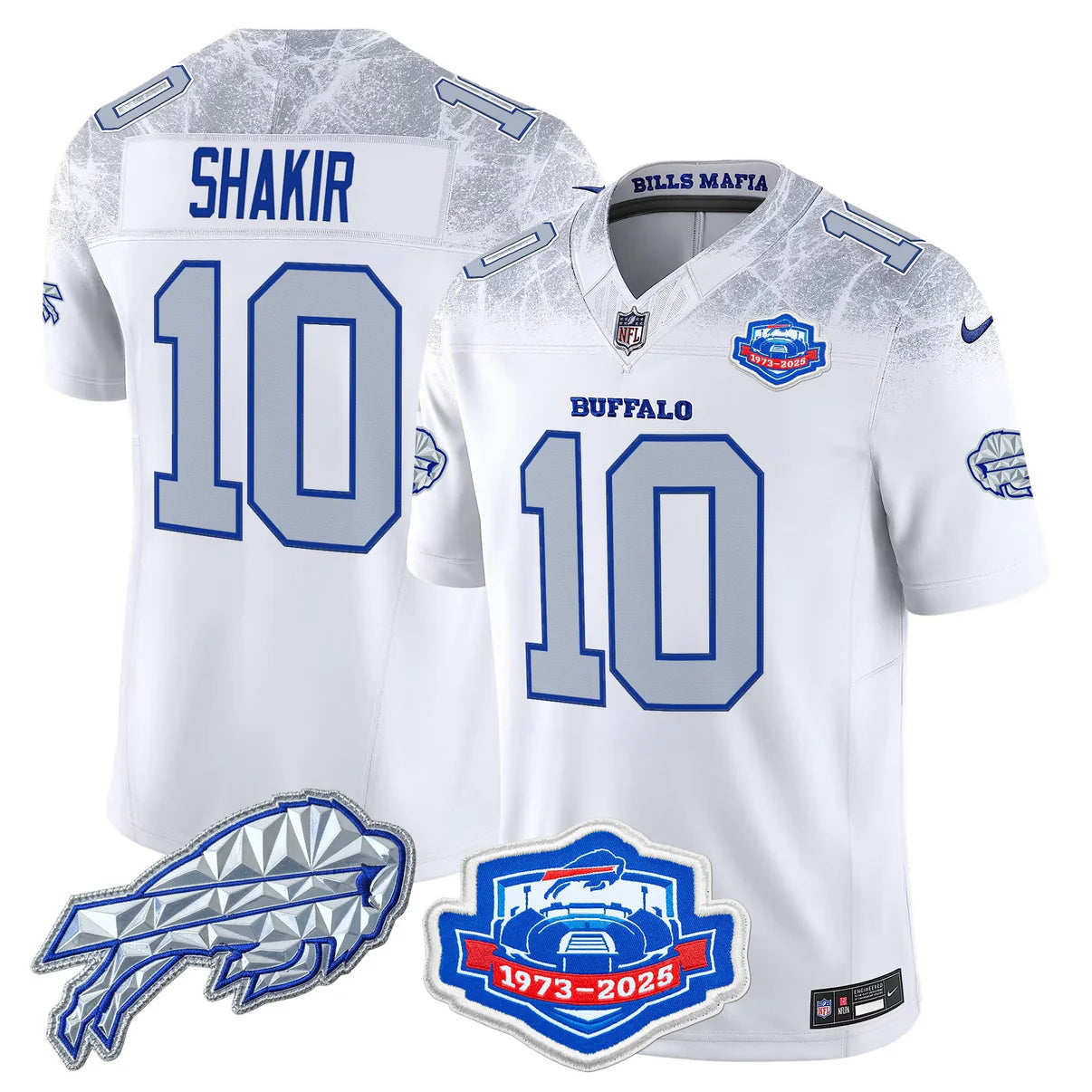 BUF 2025 Farewell Season Patch Vapor Limited Jersey - All Stitched