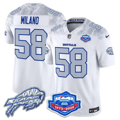 BUF 2025 Farewell Season Patch Vapor Limited Jersey - All Stitched