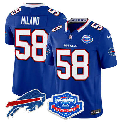 BUF 2025 Farewell Season Patch Vapor Limited Jersey - All Stitched