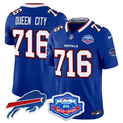BUF 2025 Farewell Season Patch Vapor Limited Jersey - All Stitched