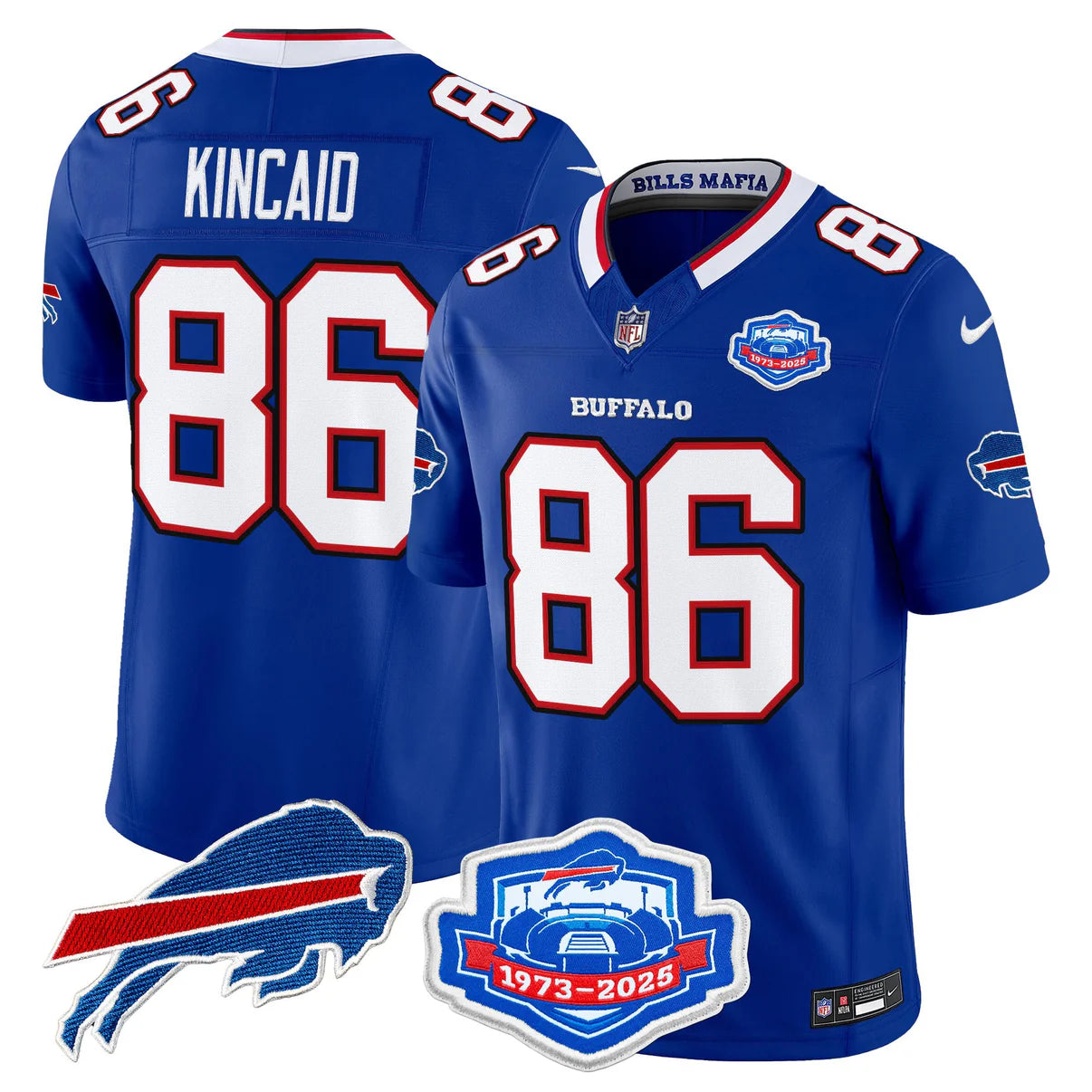 BUF 2025 Farewell Season Patch Vapor Limited Jersey - All Stitched