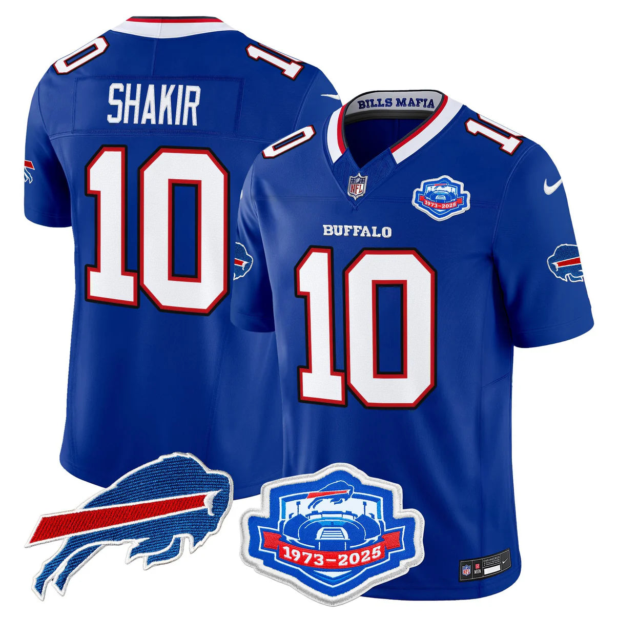 BUF 2025 Farewell Season Patch Vapor Limited Jersey - All Stitched