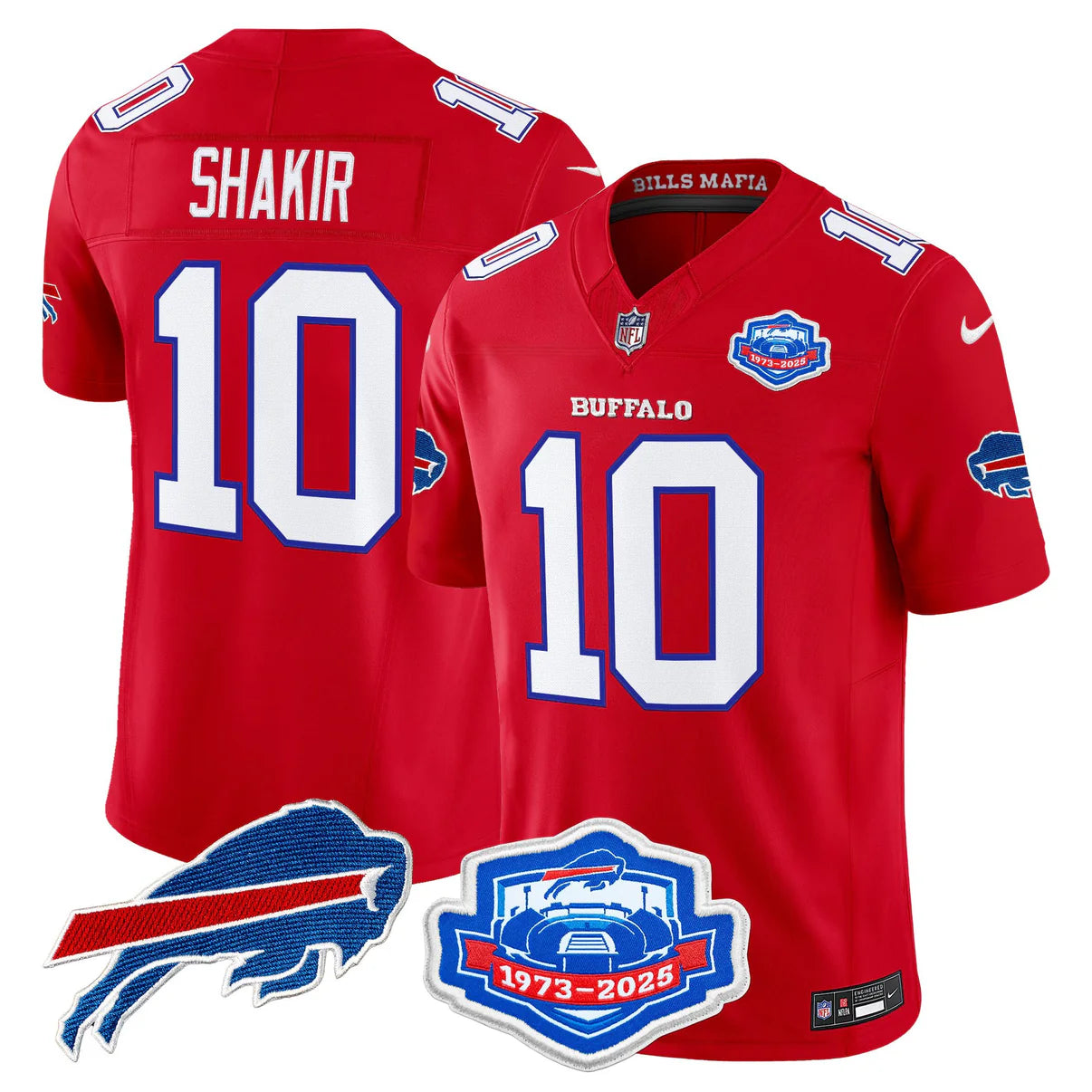 BUF 2025 Farewell Season Patch Vapor Limited Jersey - All Stitched