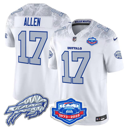 BUF 2025 Farewell Season Patch Vapor Limited Jersey - All Stitched