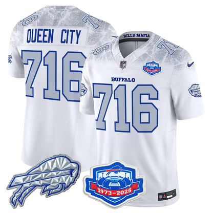 BUF 2025 Farewell Season Patch Vapor Limited Jersey - All Stitched