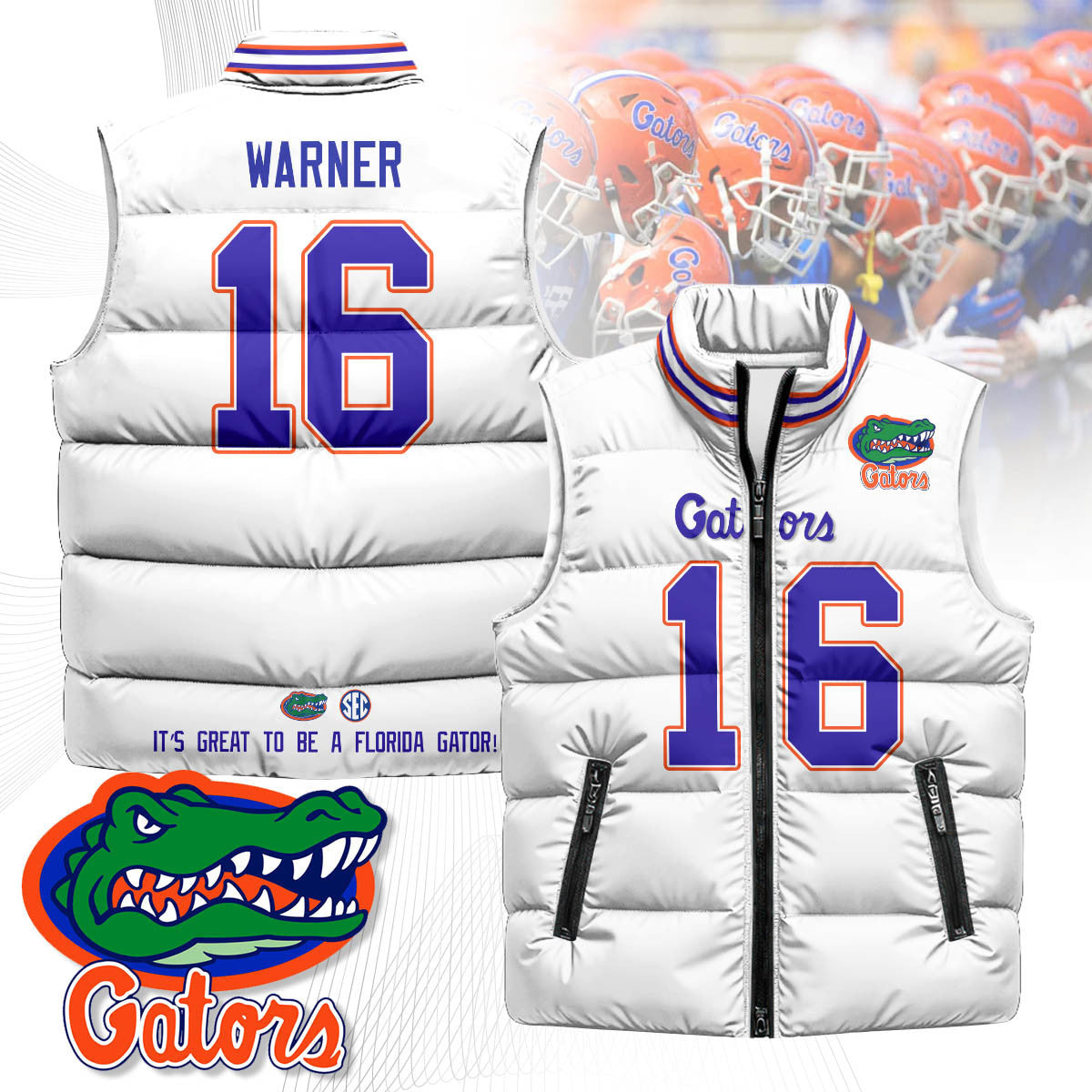Florida Gators Unisex Puffer Vest