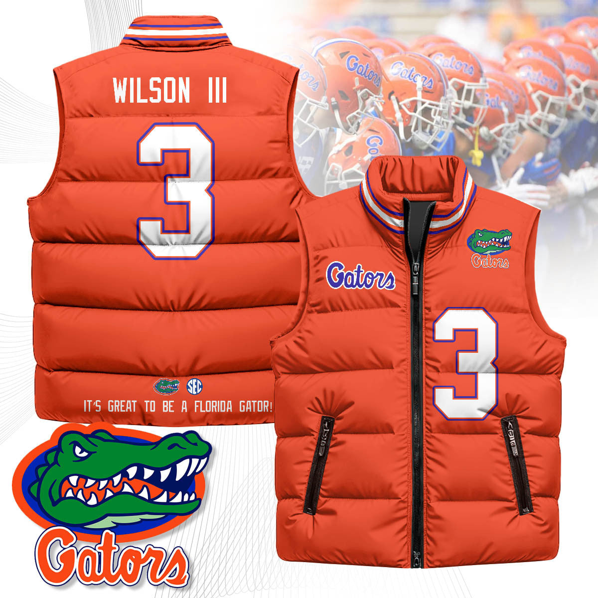 Florida Gators Unisex Puffer Vest