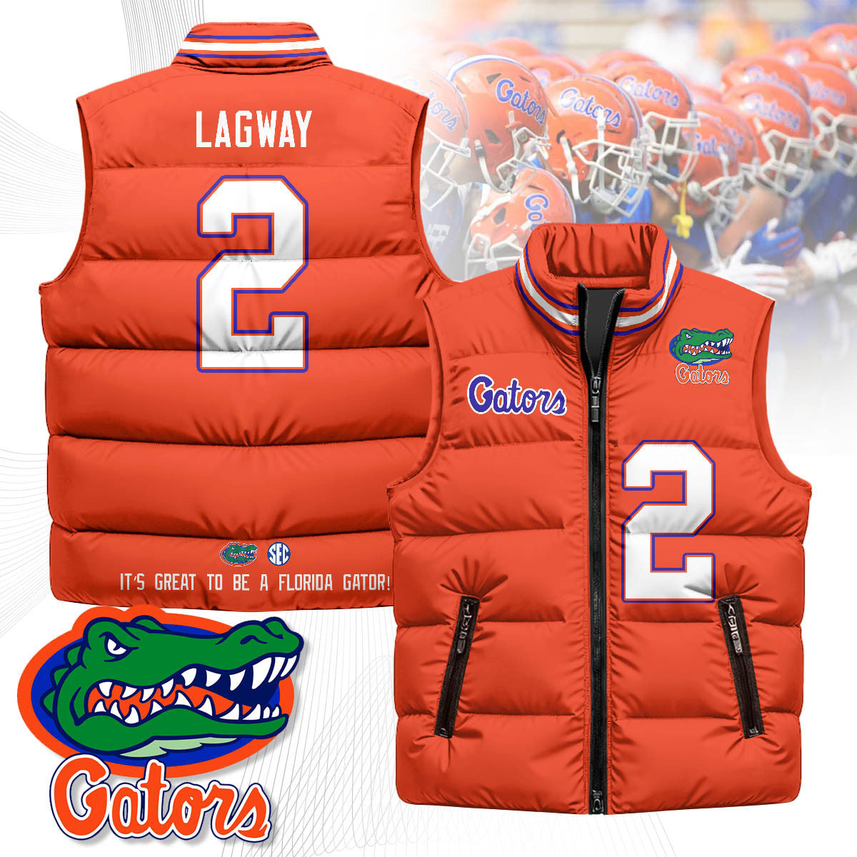 Florida Gators Unisex Puffer Vest