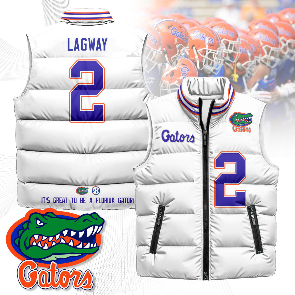 Florida Gators Unisex Puffer Vest