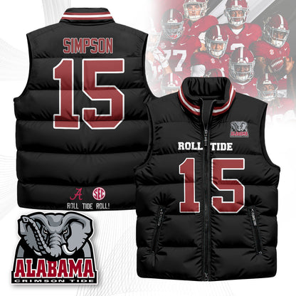 Alabama Crimson Tide Unisex Puffer Vest