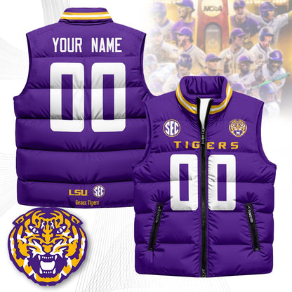 LSU Tigers Unisex Puffer Vest