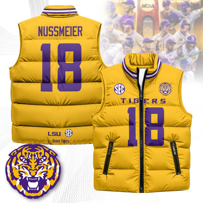 LSU Tigers Unisex Puffer Vest