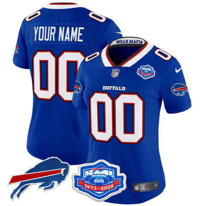 Buffalo Bills 2025 "Rivalries" Vapor Limited Custom Jersey - Farewell Season Patch - All Stitched