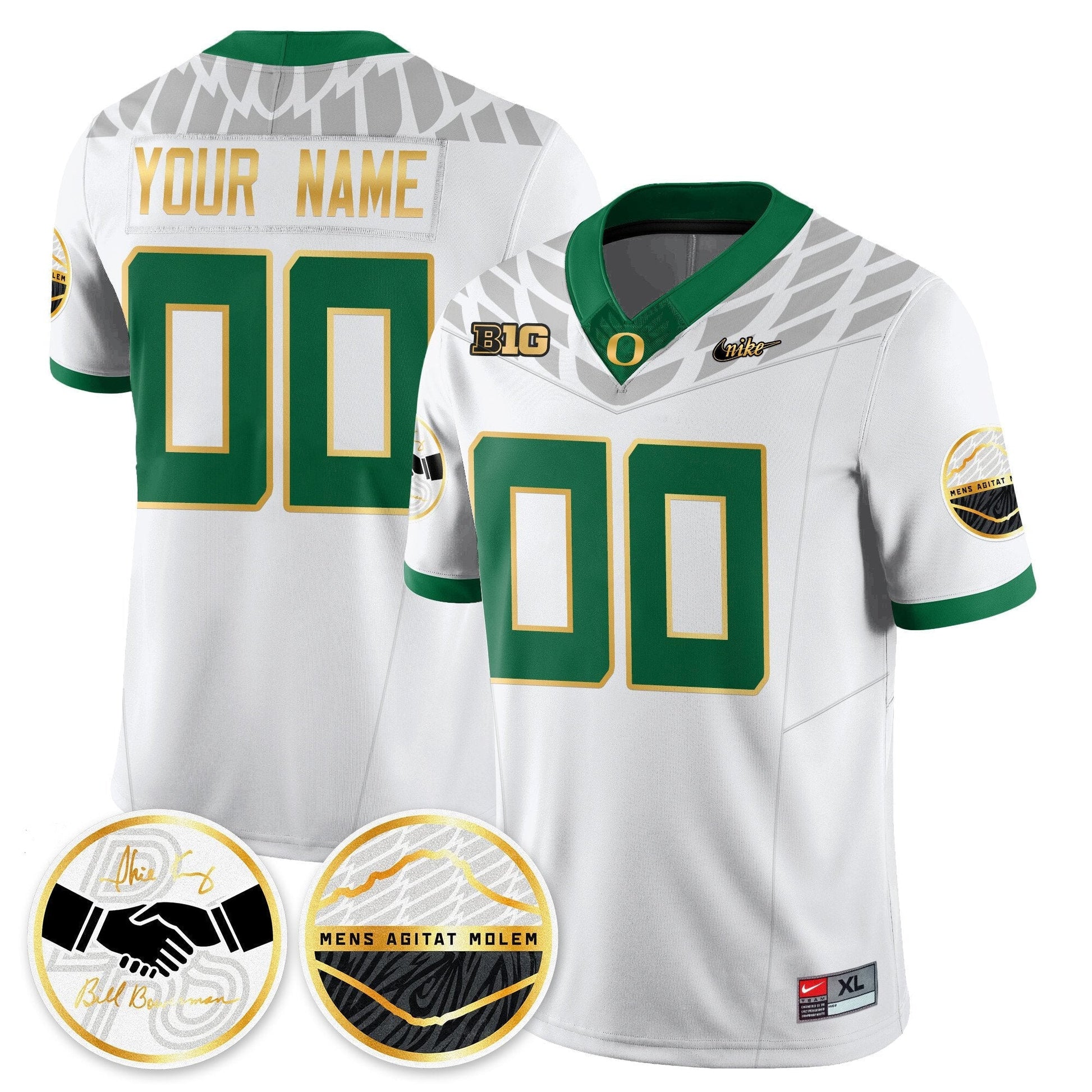 Custom Oregon Ducks 2025 "Shoe Duck" Jersey - All Stitched