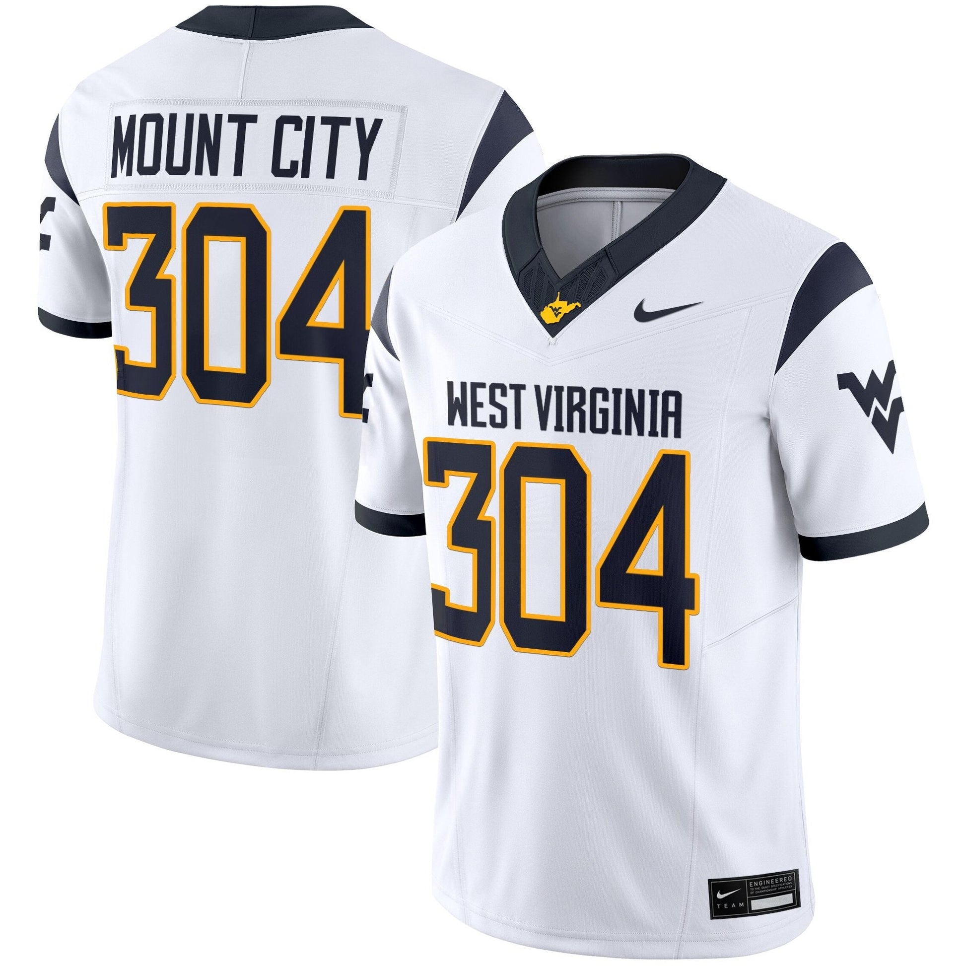 Men's West Virginia Mountaineers 2025 Vapor Limited Jersey - All Stitched