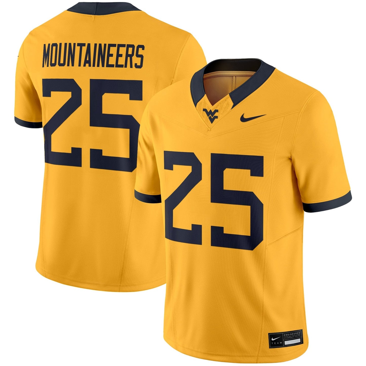 Men's West Virginia Mountaineers 2025 Vapor Limited Jersey - All Stitched