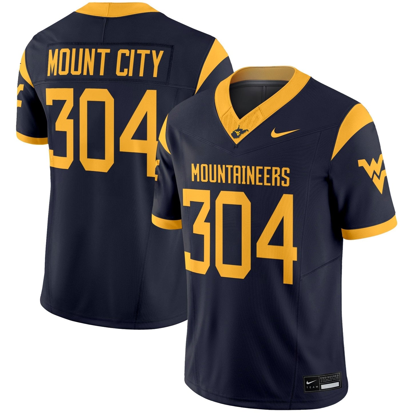 Men's West Virginia Mountaineers 2025 Vapor Limited Jersey - All Stitched