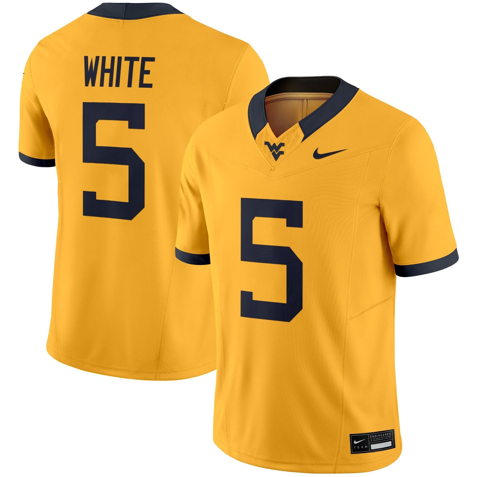 Men's West Virginia Mountaineers 2025 Vapor Limited Jersey - All Stitched