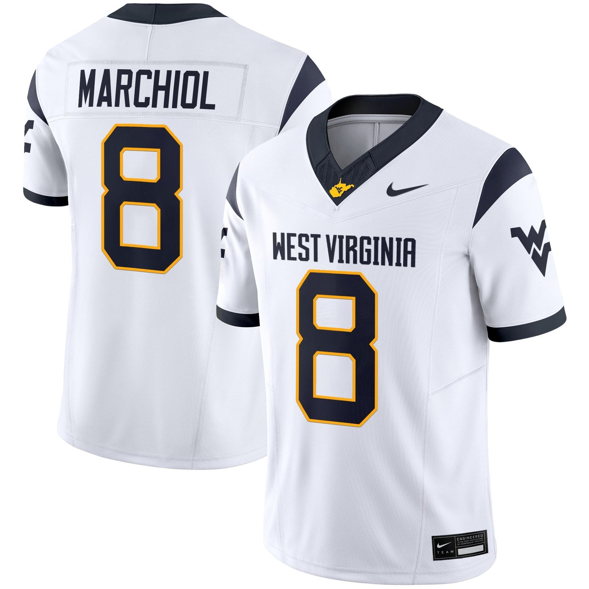 Men's West Virginia Mountaineers 2025 Vapor Limited Jersey - All Stitched