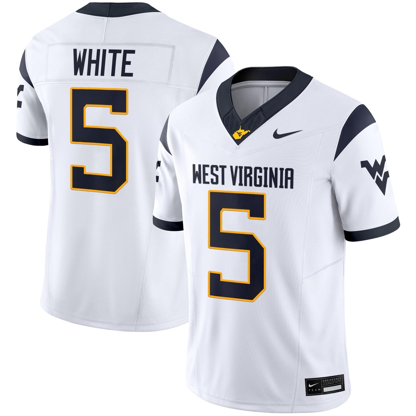 Men's West Virginia Mountaineers 2025 Vapor Limited Jersey - All Stitched