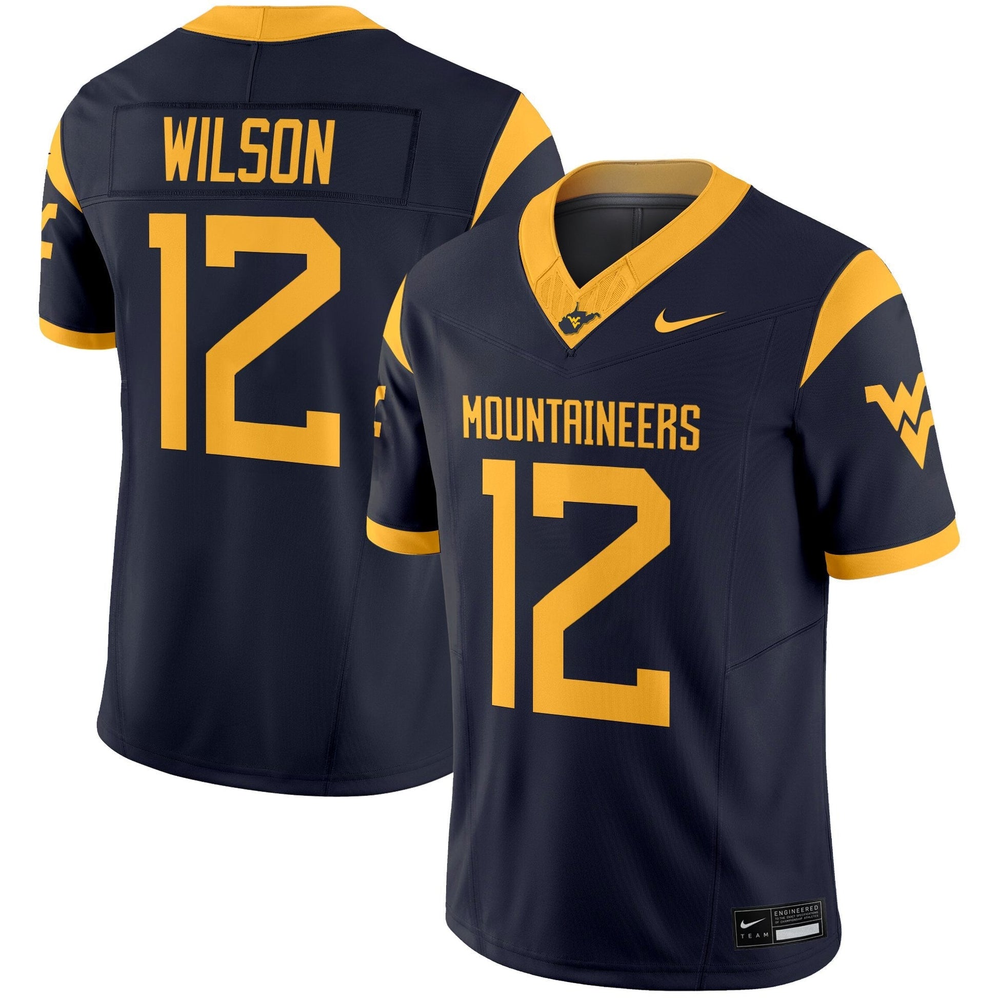 Men's West Virginia Mountaineers 2025 Vapor Limited Jersey - All Stitched
