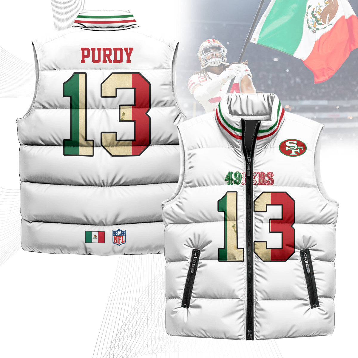 SF Mexico Puffer Vest