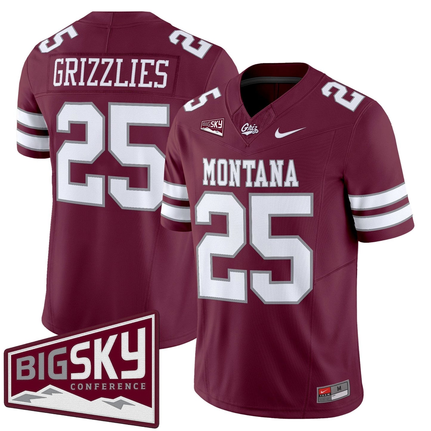 Men's Montana Grizzlies 2025 Vapor Limited Jersey - All Stitched
