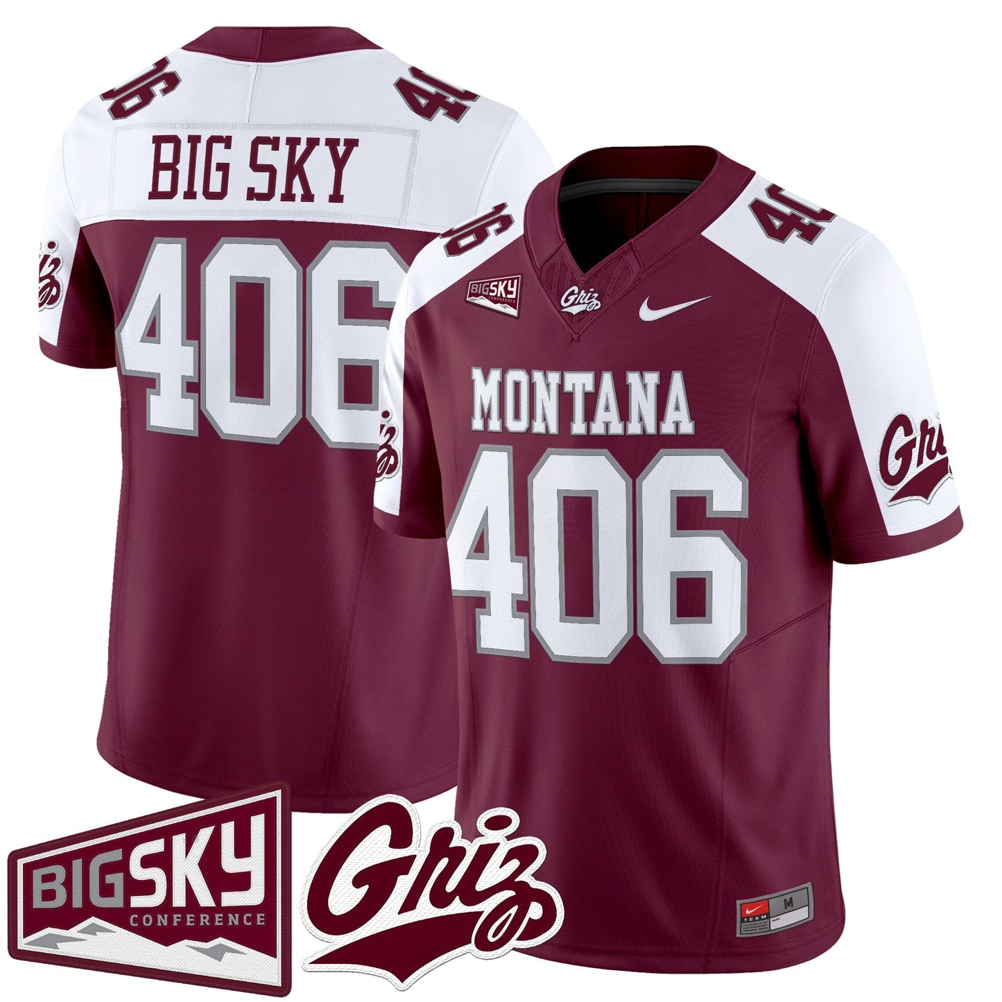 Men's Montana Grizzlies 2025 Vapor Limited Jersey - All Stitched