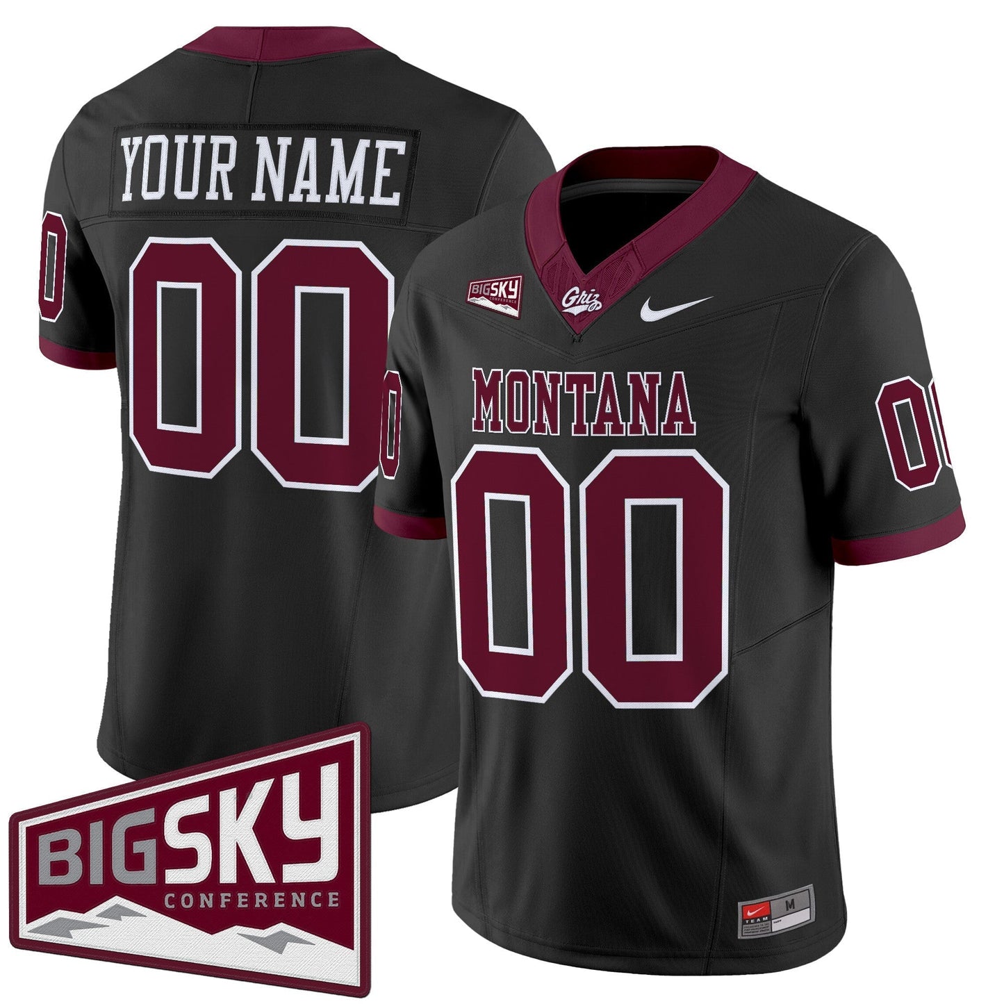 Montana Grizzlies 2025 Vapor Limited Custom Jersey - All Stitched
