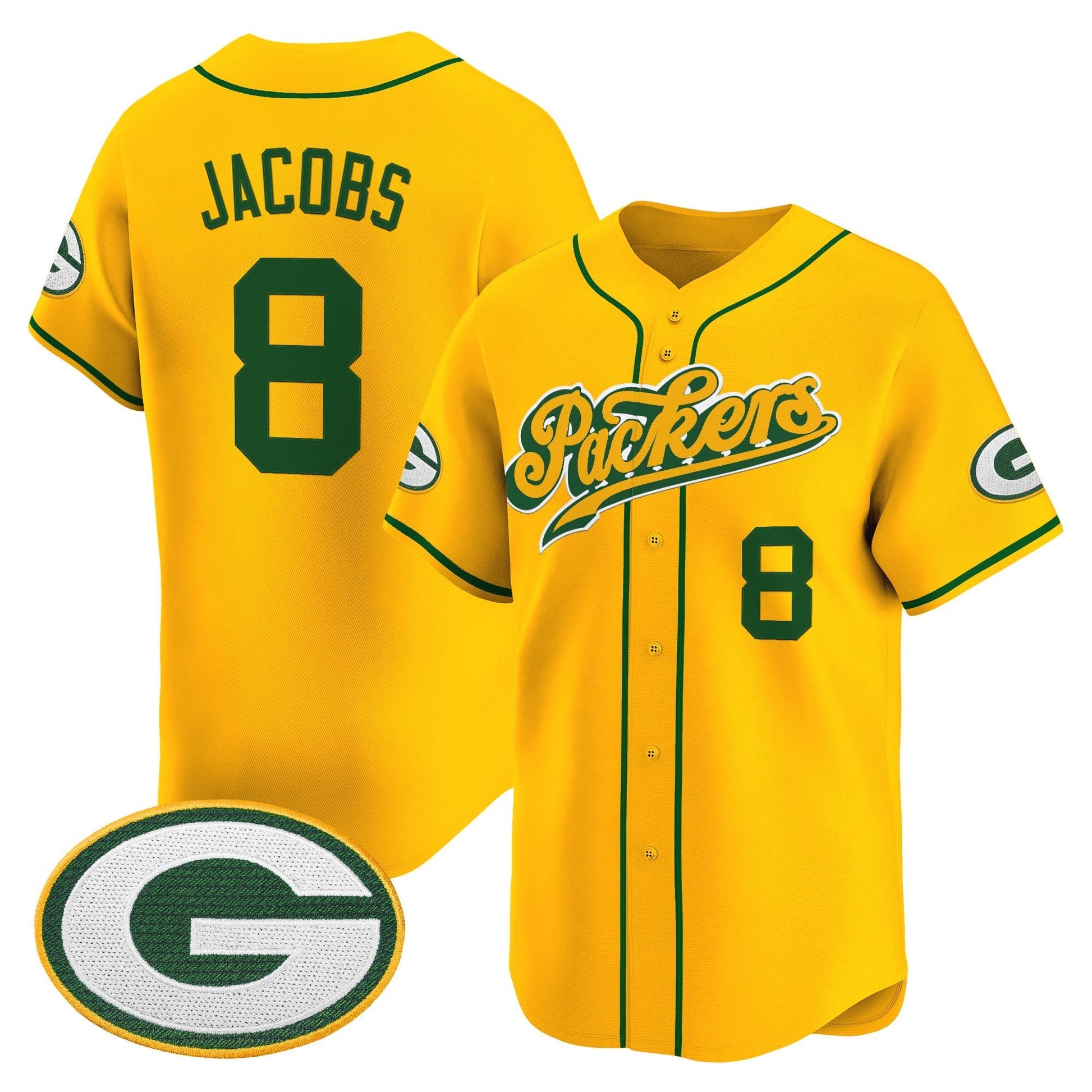 Men's Green Bay Packers 2025 Vapor Baseball Jersey V2 - All Stitched